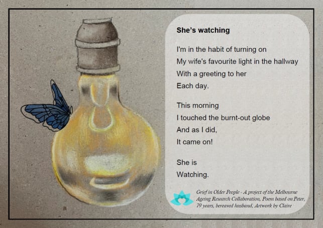 Grief poem - Shes watching